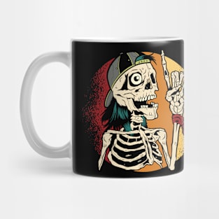 Skeleton Concert Graphic - For Music Concerts and Festivals Mug